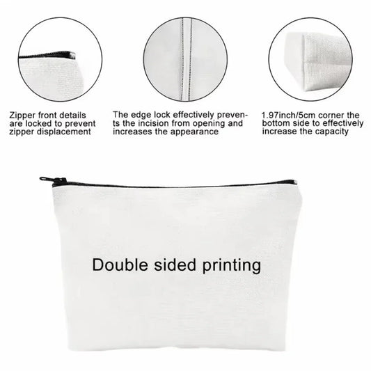 Skincare Stuff Makeup Bag - Fun Cosmetic Pouch with Zipper, Durable Odorless Cosmetic Organizer for Skincare Essentials