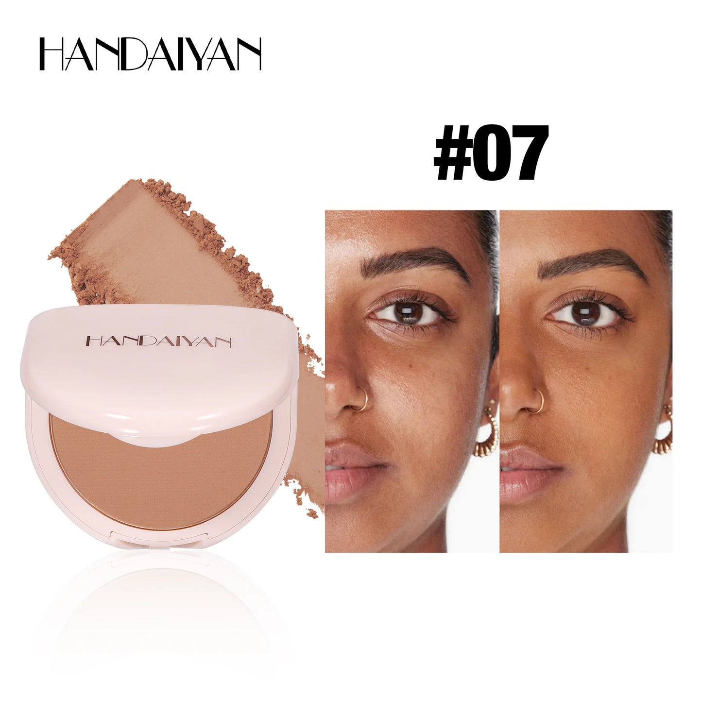 HANDAIYAN 8 colors brighten skin tone concealer powder waterproof hold makeup does not darken concealer powder