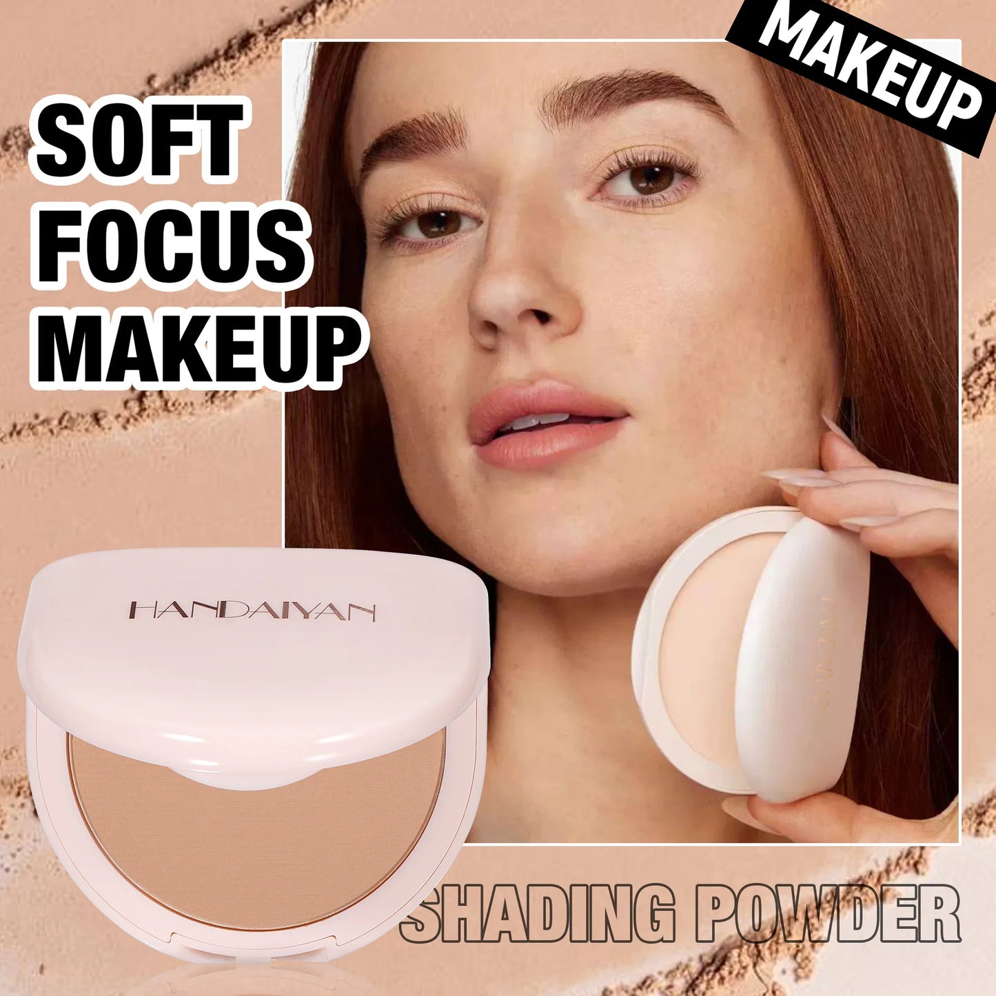 HANDAIYAN 8 colors brighten skin tone concealer powder waterproof hold makeup does not darken concealer powder