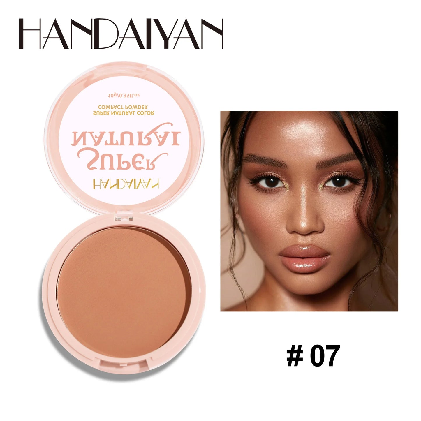 Matte Face Pressed Powder Lasting Oil Control Full Coverage Bronzer Natural Brighten Waterproof Nude Setting Loose Powder Makeup