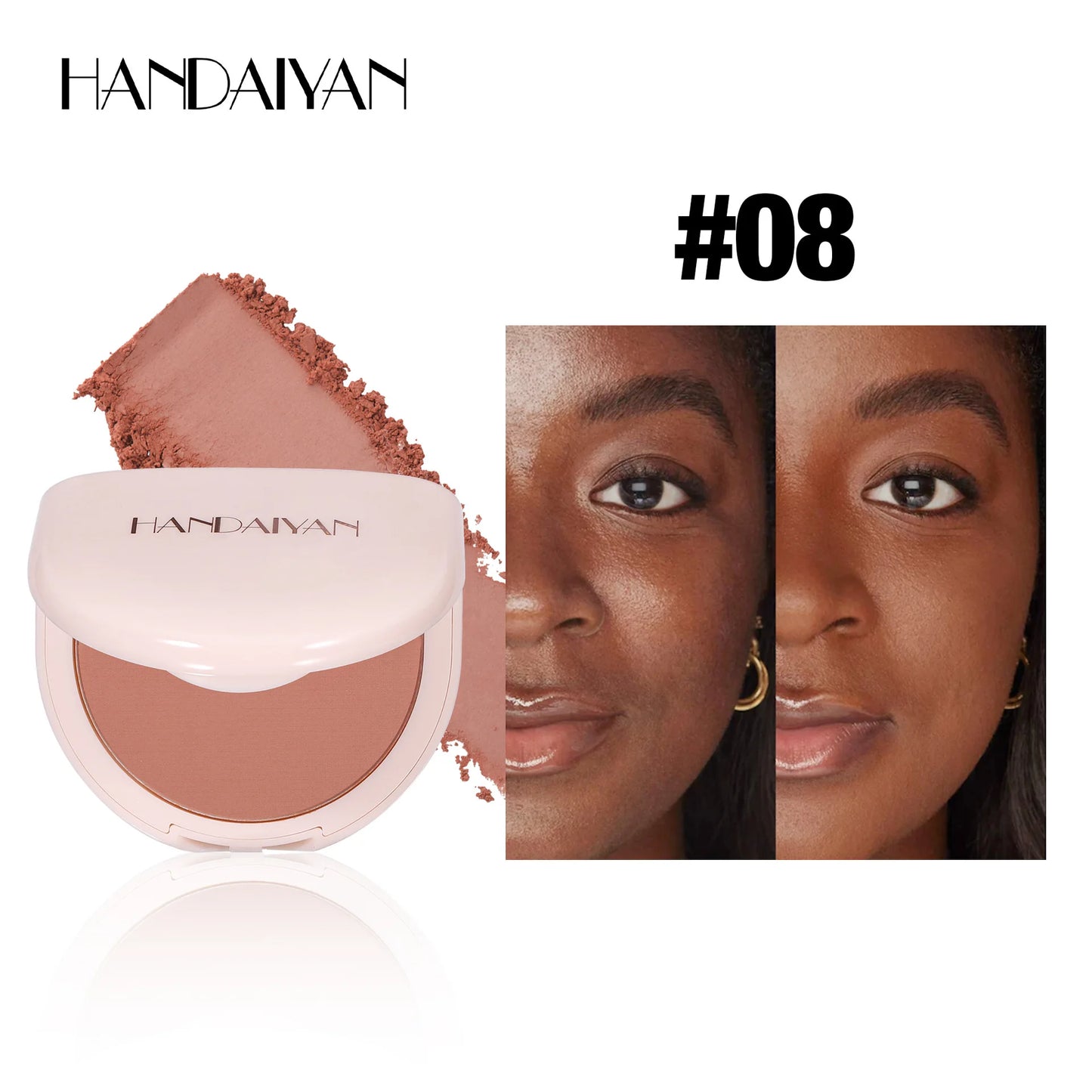 HANDAIYAN 8 colors brighten skin tone concealer powder waterproof hold makeup does not darken concealer powder