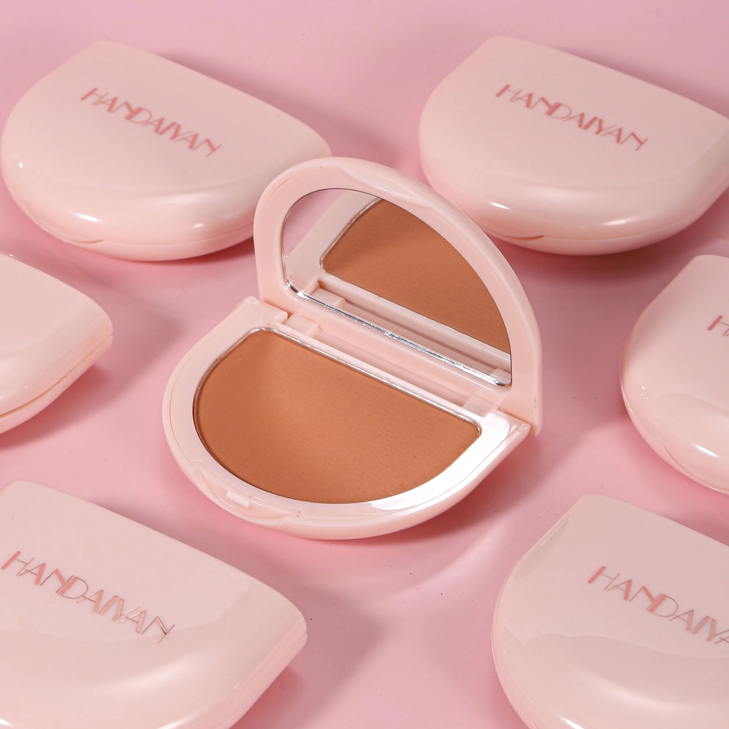 Matte Face Pressed Powder Lasting Oil Control Full Coverage Bronzer Natural Brighten Waterproof Nude Setting Loose Powder Makeup