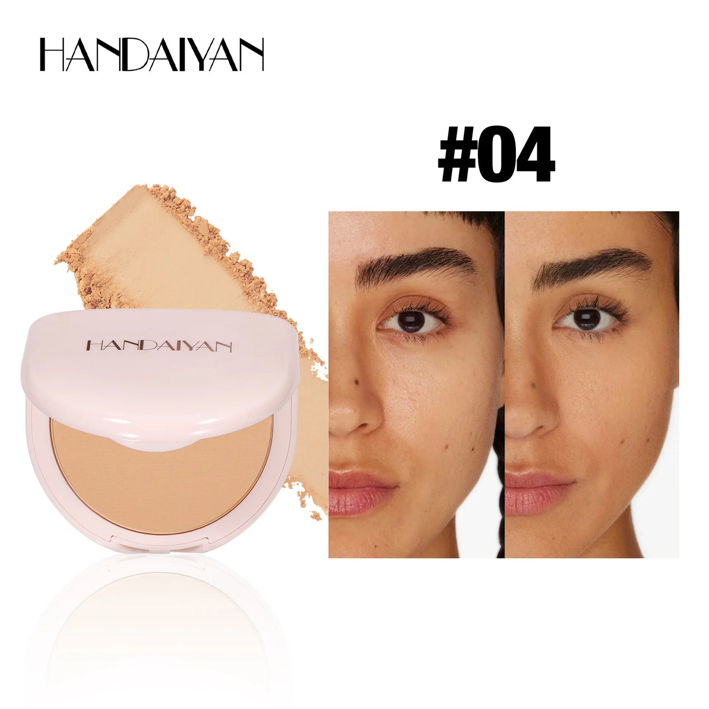 HANDAIYAN 8 colors brighten skin tone concealer powder waterproof hold makeup does not darken concealer powder