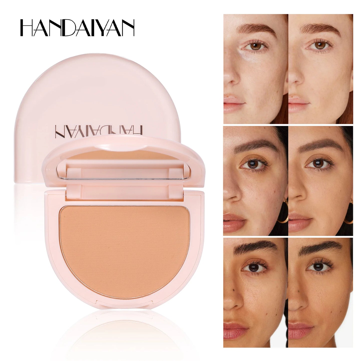 HANDAIYAN 8 colors brighten skin tone concealer powder waterproof hold makeup does not darken concealer powder